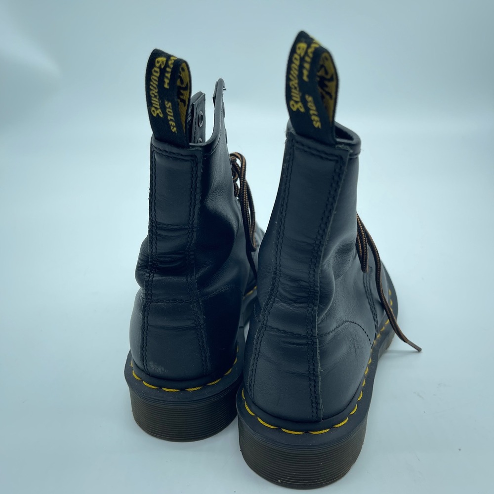Dr. Martens 1460‎ Ankle Boots Leather Combat Black Lace Up Women's US 6 - Picture 4 of 8